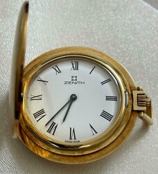 Vintage ZENİTH 18 Ayar Altın Kurmalı Cep Saati SAA079 - 2