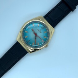 Vintage Zeysa Altın Kaplama Kurmalı Unisex Kol Saati SAA101 - 5