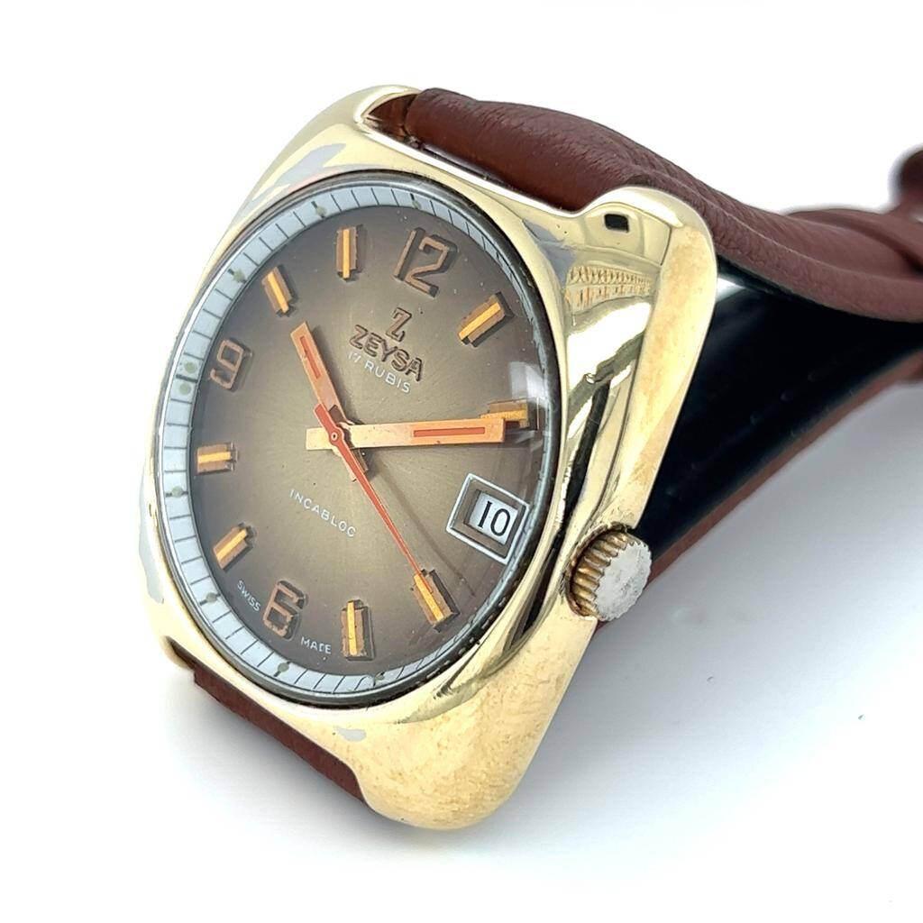 Vintage ZEYSA Kurmalı Altın Kaplama Kol Saati SAA08 #1.36 - 4