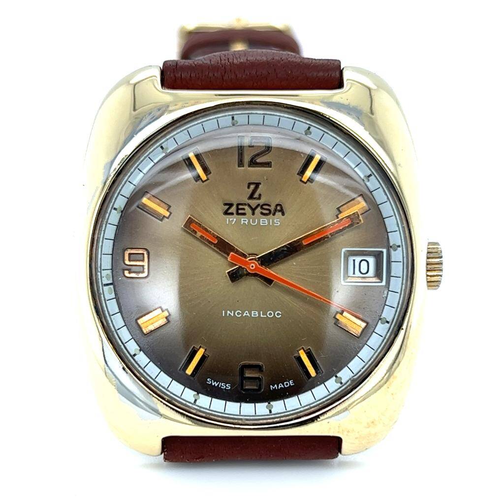 Vintage ZEYSA Kurmalı Altın Kaplama Kol Saati SAA08 #1.36 - 2