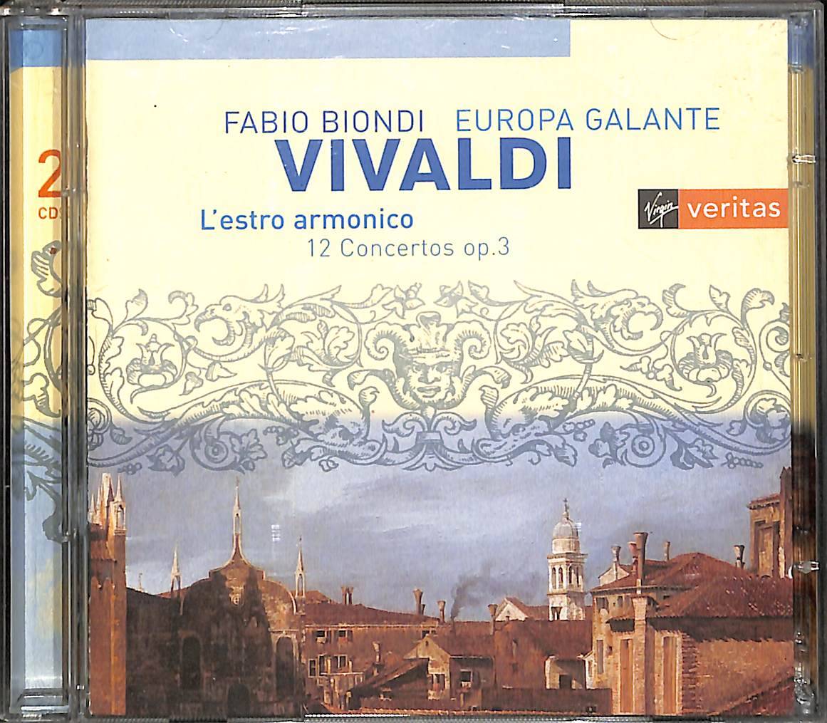 Vivaldi - Fabio Biondi, Europa Galante - L'Estro Armonico - 12 Concertos Op. 3 CD (İkinci El) CD4620 - 1