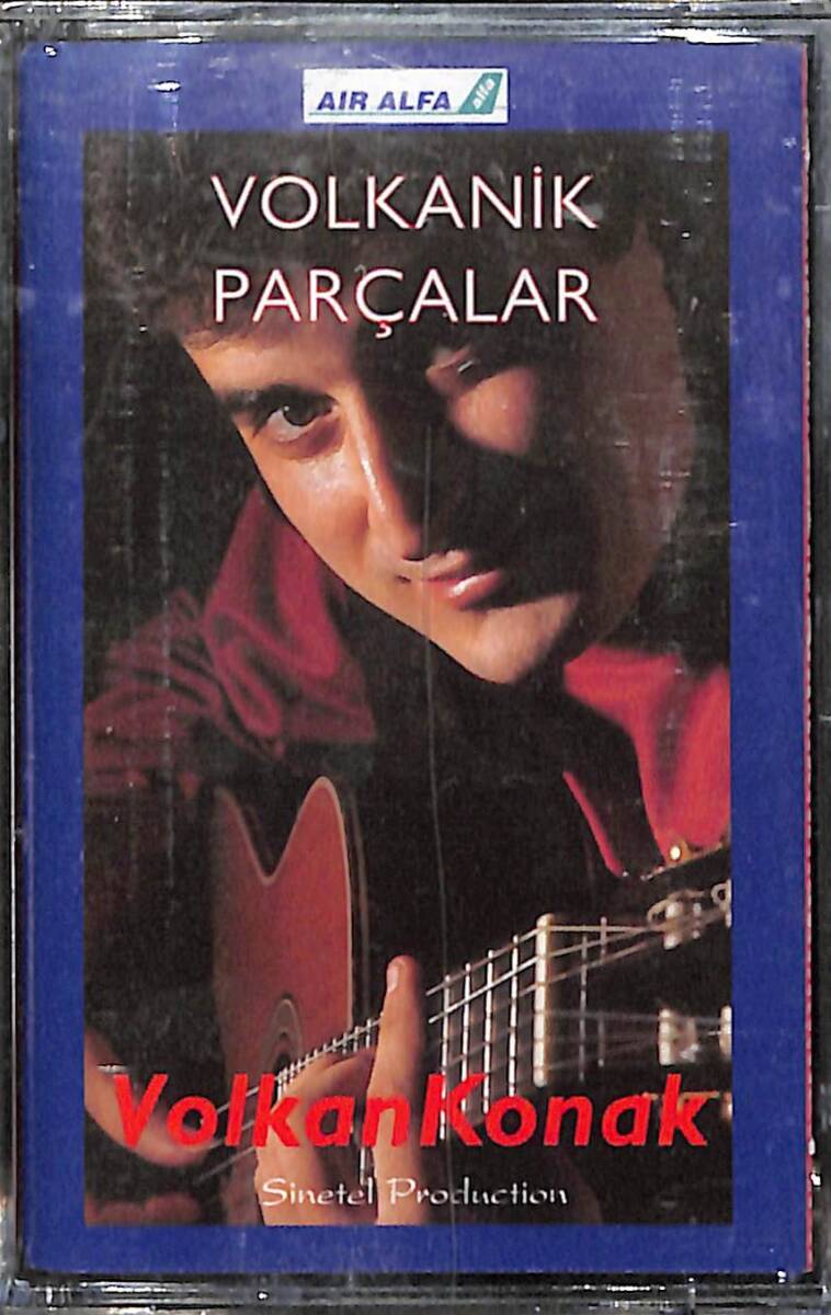 Volkan Konak – Volkanik Parçalar Orijinal Kaset (SIFIR) | Bordo Bandrol | Sinetel Production - Air Alfa | 1996 KST31196 - 1