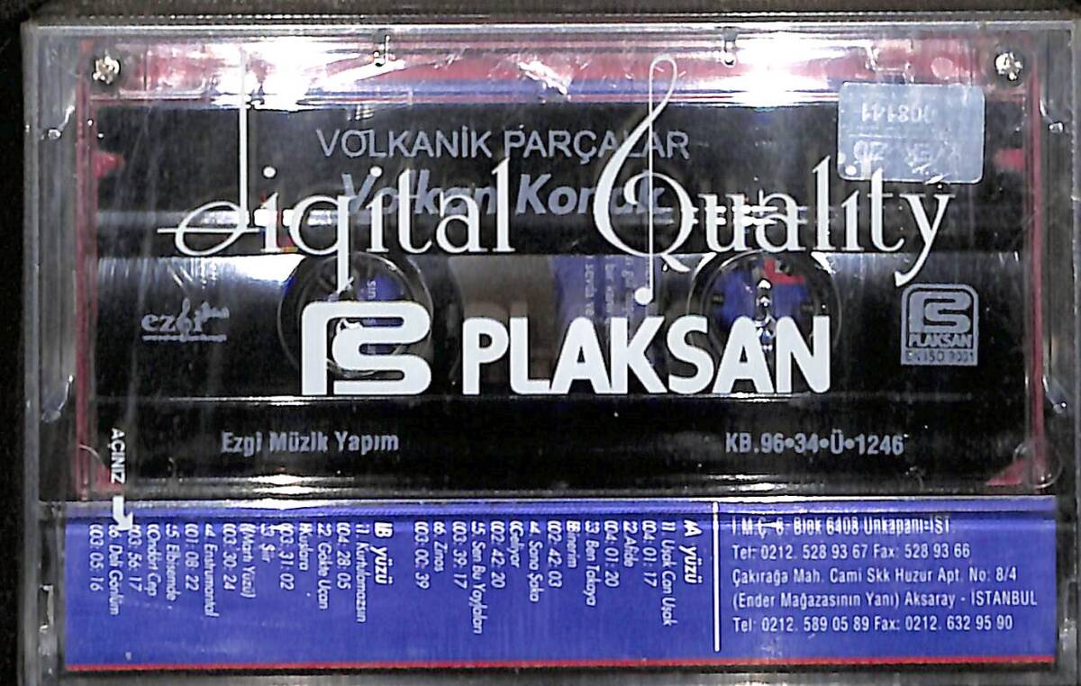 Volkan Konak – Volkanik Parçalar Orijinal Kaset (sıfır) * Ezgi Müzik - 1996 * KST30301 - 2