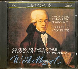 W. A. Mozart - Concertos For Two And Three Pianos CD (İkinci El) CD4957 - 1