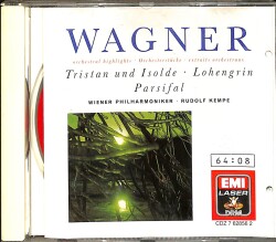 Wagner Orchestral Musıc Tristan Und Isolda-Lohengrin Parsifal-Wıener Phılharmonıker-Rudolf Kempe CD (İkinci El) CD4872 - 1