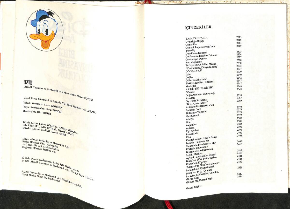 Walt Disney Ansiklopedisi Cilt : 10 - Bilgi Dünyasına Yolculuk Türkiye NDR100062 - 2