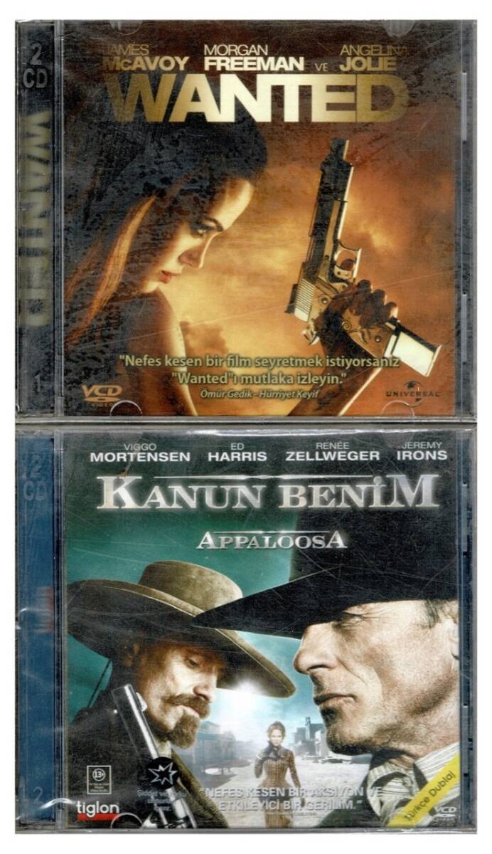 Wanted Kanun Benim - 2 Adet VCD Film VCD863 - 1