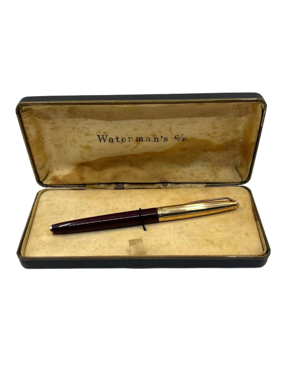 Waterman CF 1500 Altın Kaplama Dolma Kalem Uç 14 Ayar Altın 1950'ler USA Malı AOB4263 (N) - 1