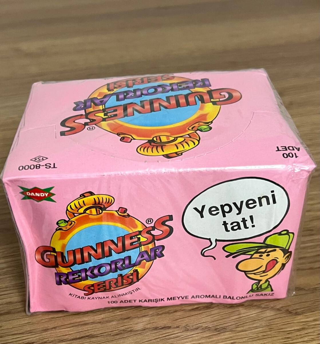 GUINNESS REKORLAR SERİSİ (DANDY) 1991 Şekerli Sakız Açılmamış Kutu # SKZ1800 - 2