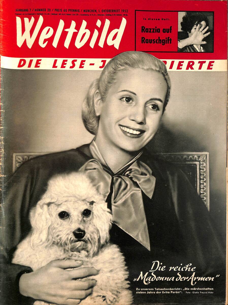 Weltbild Magazine 1 October 1952 - Evita Peron, Madonna de America NDR96658 - 1