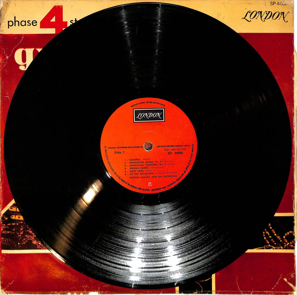 Werner Muller And His Orchestra - Gypsy! LP PLAK (10/7.5) PLK26559 - 3