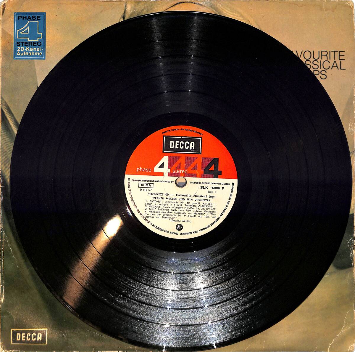 Werner Müller Und Sein Orchester – Mozart 40 LP PLAK (10/7.5) PLK26562 - 3