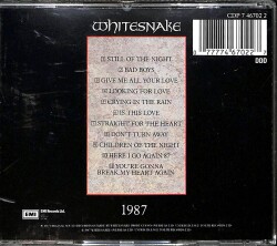 Whitesnake - 1987 CD (İkinci El) CD4050 - 2