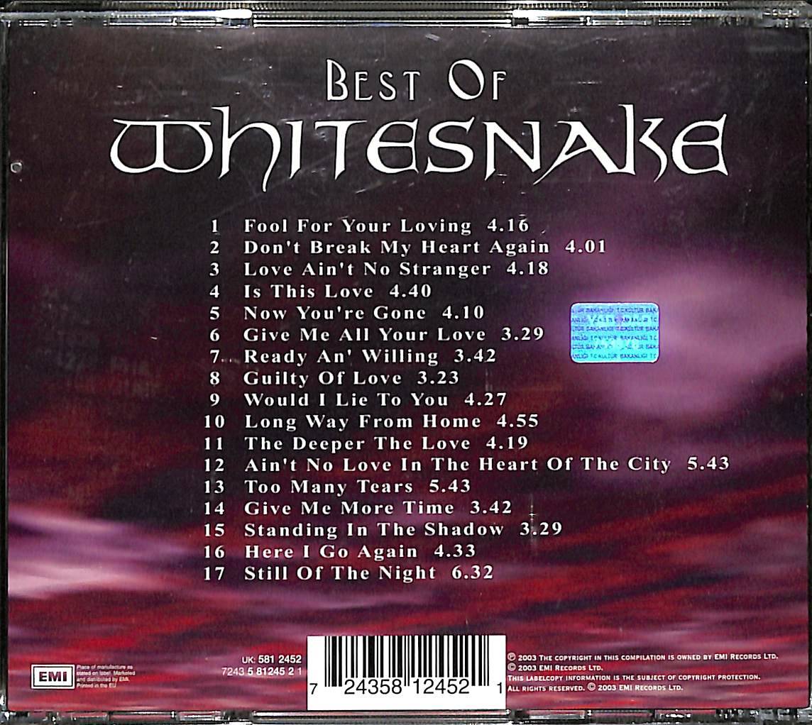 Whitesnake – Best Of | EMI Müzik CD (İkinci El - 2003 - Orijinal Avrupa Baskısı) CD5939 - 2