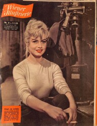 Wiener Illustrierte Nr 8 23 Februar 1957 - Brigitte Bardot, Königin Elizabeth, Gina Lollobrigida NDR84479 - Gökçekoleksiyon