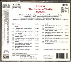 Will Humburg - Rossini: Barber of Seville CD (İkinci El) CD5535 - 2