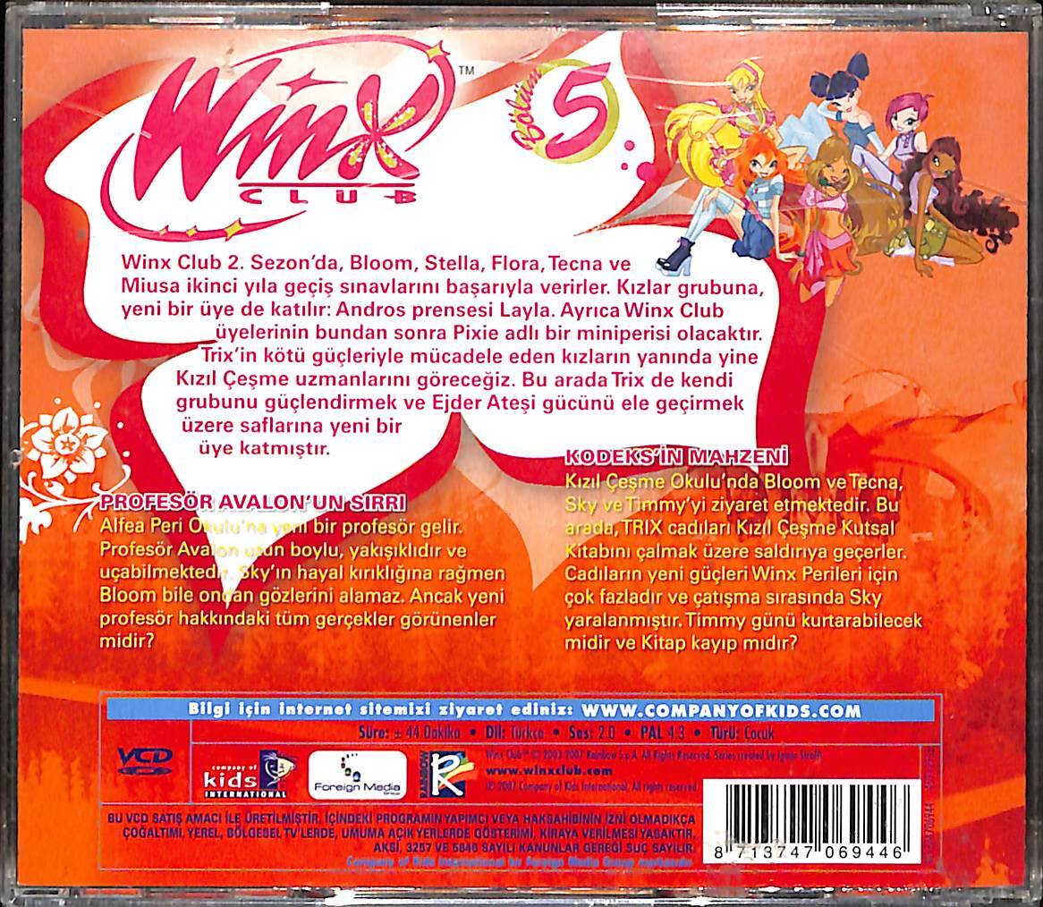 Winx Club 3. Sezon 10.Bölüm (2003) Orjinal VCD Film VCD28248 - 2