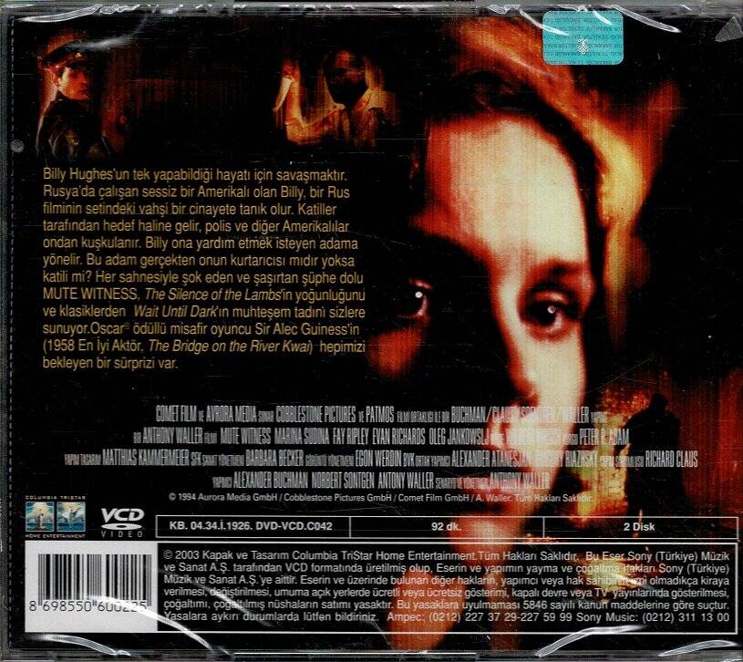 Witness - Sessiz Tanık VCD Film VCD9812 - 2