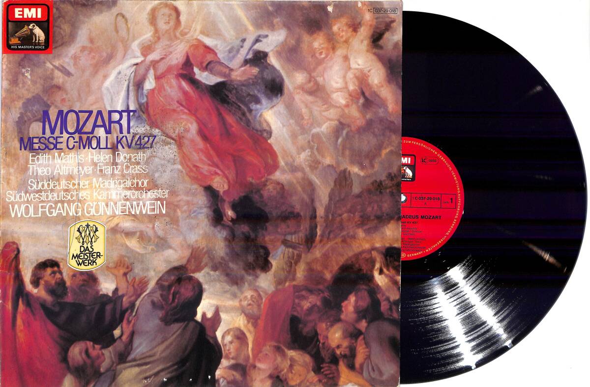 Wolfgang Amadeus Mozart - Messe C-Moll KV 427 (Almanya Baskı) LP PLAK (10/8.5) PLK25982 - 1