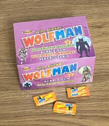 WOLFMAN (SAADET) 2001 Şekerli Sakız Açılmamış Kutu # SKZ1826 - 2