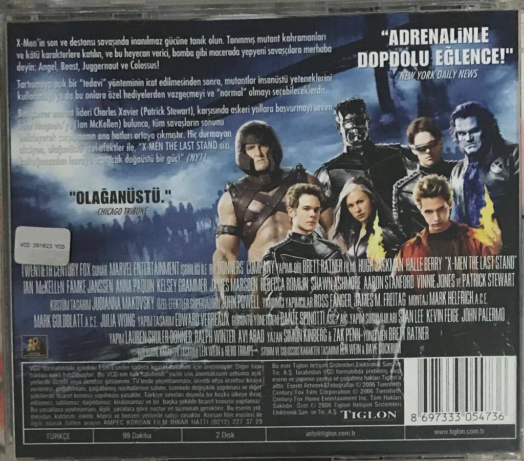 X -Men 3 Son Direniş VCD Film VCD5753 - 2