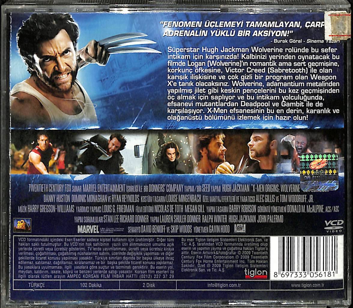 X Men Başlangıç Wolverine VCD Film VCD14951 - 2
