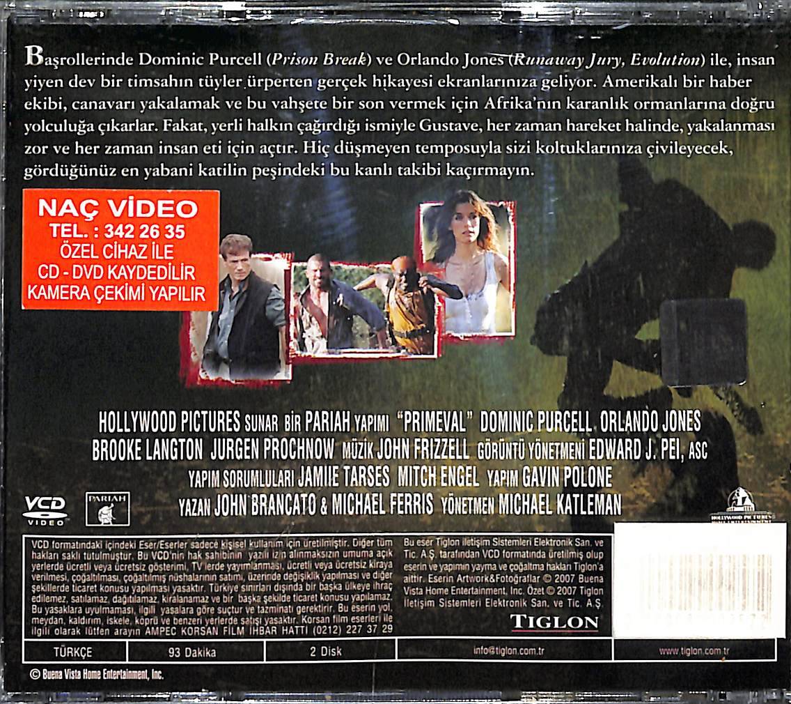 Yabani - Primeval (2007) Orjinal VCD Film VCD27980 - 2