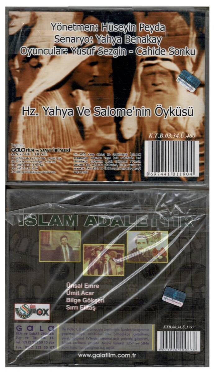 Yahya Peygamber İslam Adalettir - 2 Adet VCD Film VCD1217 - 2