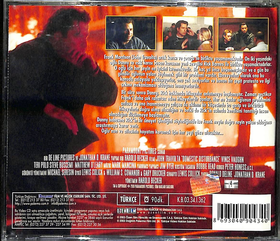 Yakın Tehdit - Domestic Disturbance (2001) Orjinal VCD Film ' John Travolta - Vince Vaughn ' VCD27872 - 2