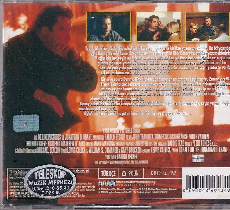 Yakın Tehdit -John Travolta VCD Film VCD9906 - 2