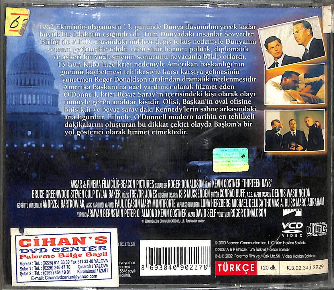 Yakın Tehlike - Thırteen Days VCD Film (İkinci El) VCD27766 - 2