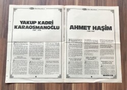 Yakup Kadri Karaosmanoğlu - Ahmet Haşim Büyük Boy Poster GZ119369 - 2