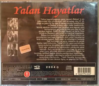Yalan Hayatlar (Rutger Hauer) VCD Film VCD11960 - 2