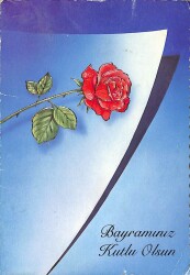 Yaldızlı Açılır Kapak Bayram Kutlama Temalı Kartpostal KRT15426 - Gökçekoleksiyon