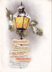 Yaldızlı Yılbaşı Kartpostal KRT13444 - Gökçekoleksiyon