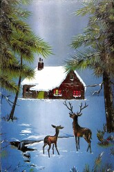 Yaldızlı Yılbaşı Noel Temalı Tebrik Kartı KRT18128 - Gökçekoleksiyon