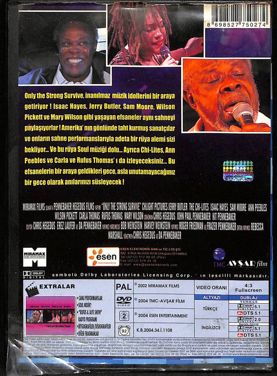 Yalnızca Güçlüler Yaşar DVD Film (İkinci El) DVD2556 - 2