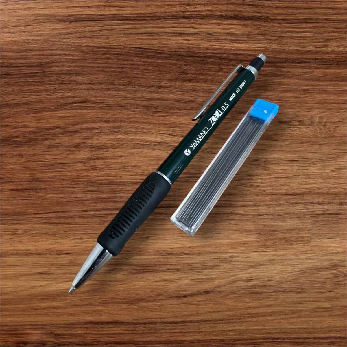 Yamato 200 0.5 mm Mekanik Yeşil Çıtçıtlı Kalem – Made in Japan, Sıfır (Vintage) #KL17 - 1