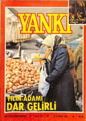 Yankı Haftalık Haber Dergisi 3-9 OCAK 1983 SAYI614 YILIN ADAMI DAR GELİRLİ DRG246 - 1