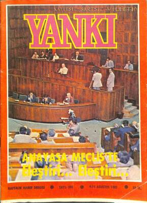 Yankı Haftalık Haber Dergisi 9-15 AĞUSTOS 1982 ANAYASA MECLİSTE DRG248 - 1