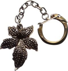 Yaprak Formunda Metal Eski Anahtarlık AKS1070 - Gökçekoleksiyon