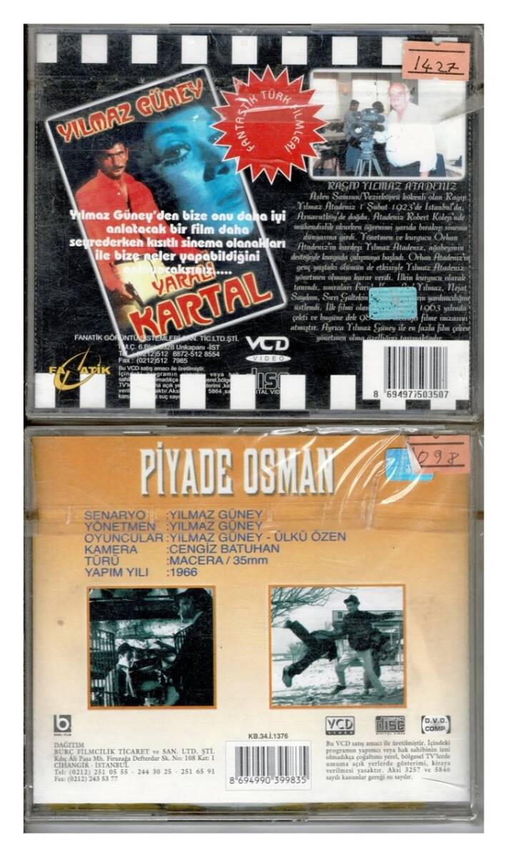 Yaralı Kartal Piyade Osman - 2 Adet VCD Film VCD800 - 2