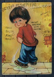 Yaramaz Çocuk Animasyon Kartpostal KRT3855 - Gökçekoleksiyon