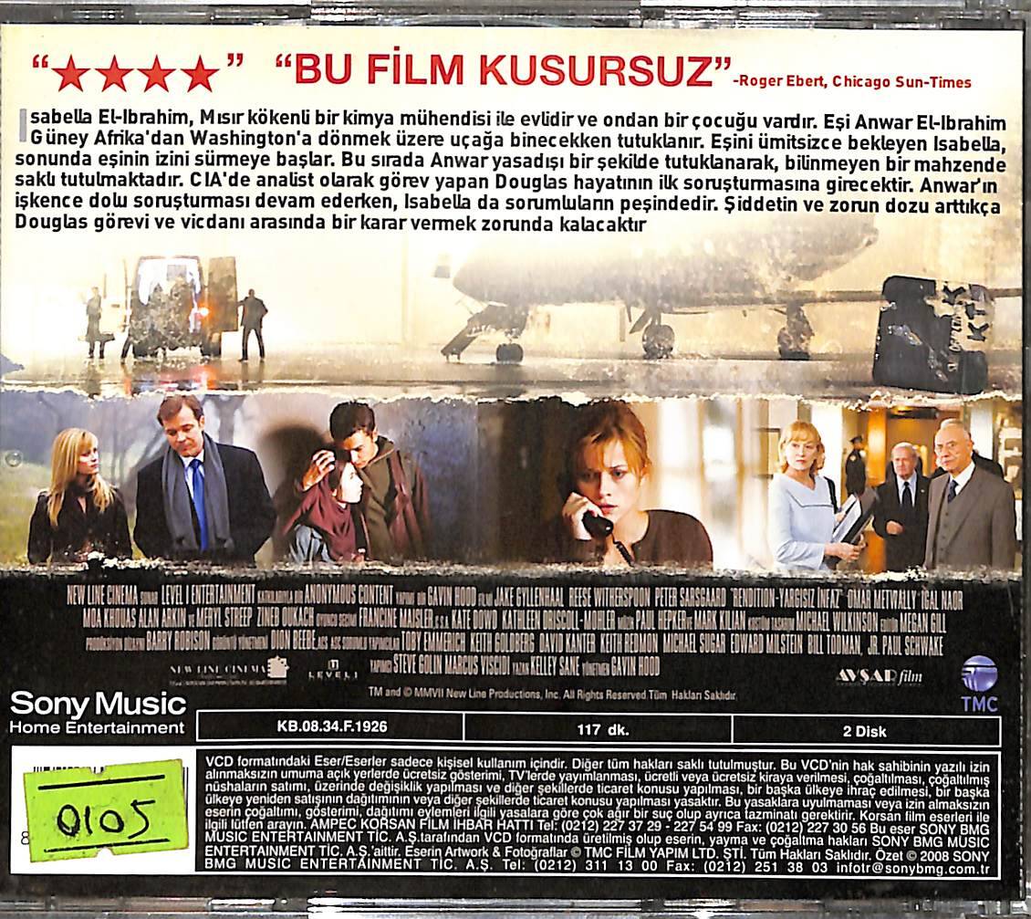Yargısız İnfaz – Rendition (2007) Orijinal VCD Film VCD28999 - 2