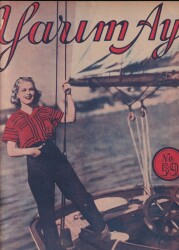 Yarım Ay Dergisi İlmi İçtimai Mecmua Sayı59 15 Temmuz 1937 Sanatkarlar Arasında Şerif Koro, Vahit Kutsal , Sadi, Şaban NDR49734 - 1