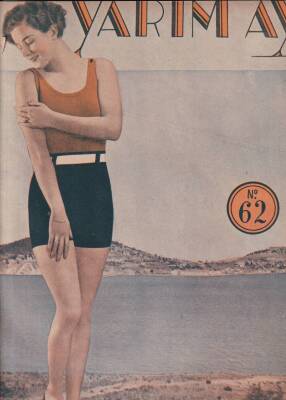 Yarım Ay Dergisi İlmi İçtimai Mecmua Sayı62 1 Eylül 1937 Güneş Memleketinin Greta Garbosu Seçuko Hasa NDR49737 - 2
