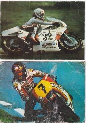 Yarış Motorları 2li Kartpostal KRT10363 - 1