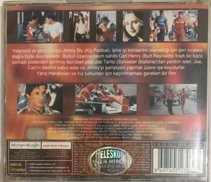 Yarışçı Sylvester Stallone VCD Film VCD4842 - 2