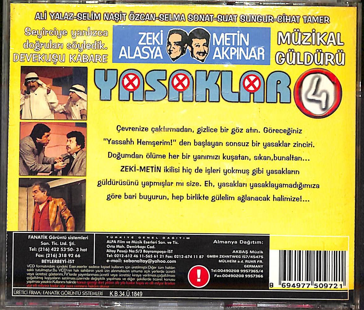 Yasaklar VCD (İkinci El - 10/6.5) VCD26481 - 2