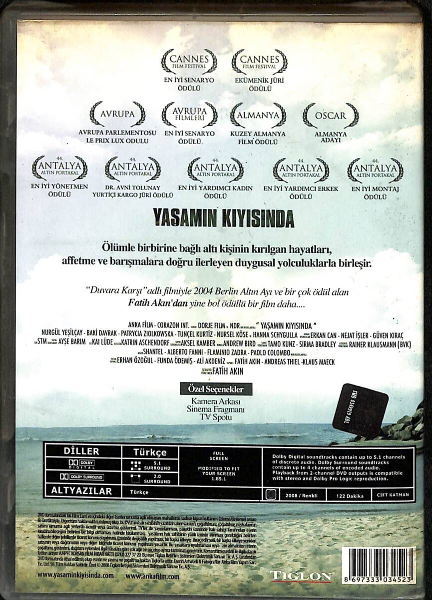 Yaşamın Kıyısında DVD Film (İkinci El) DVD2552 - 2